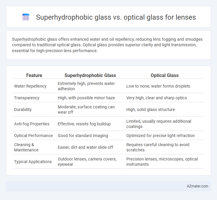 Superhydrophobic glass vs. optical glass for lenses - What is The Difference?