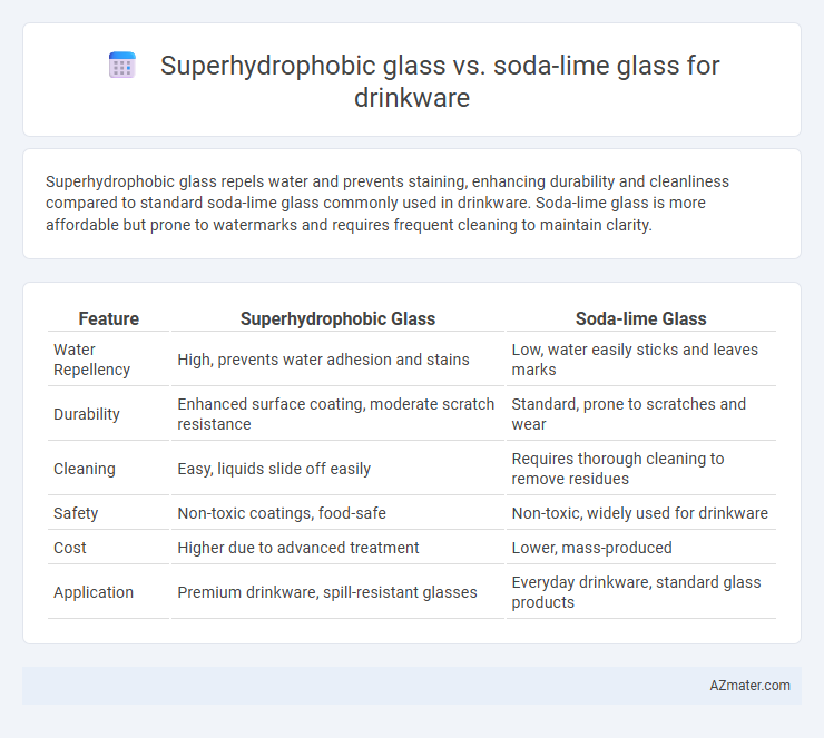 Superhydrophobic glass vs. soda-lime glass for drinkware - What is The Difference?