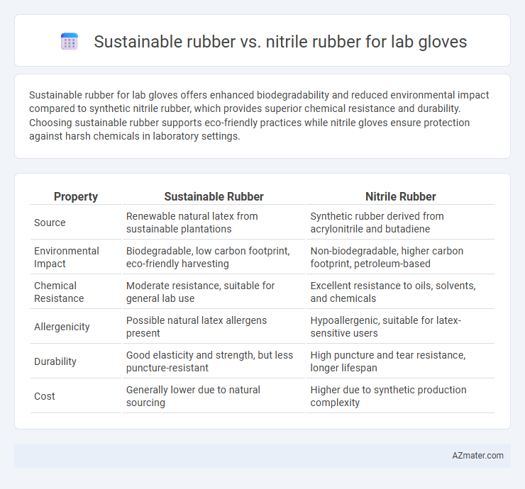 Sustainable rubber vs. nitrile rubber for lab gloves - What is The Difference?