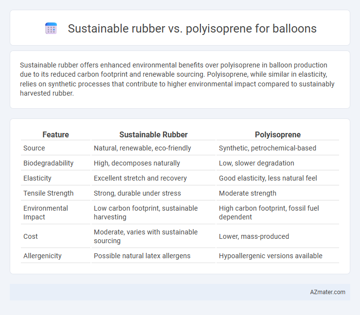 Sustainable rubber vs. polyisoprene for balloons - What is The Difference?