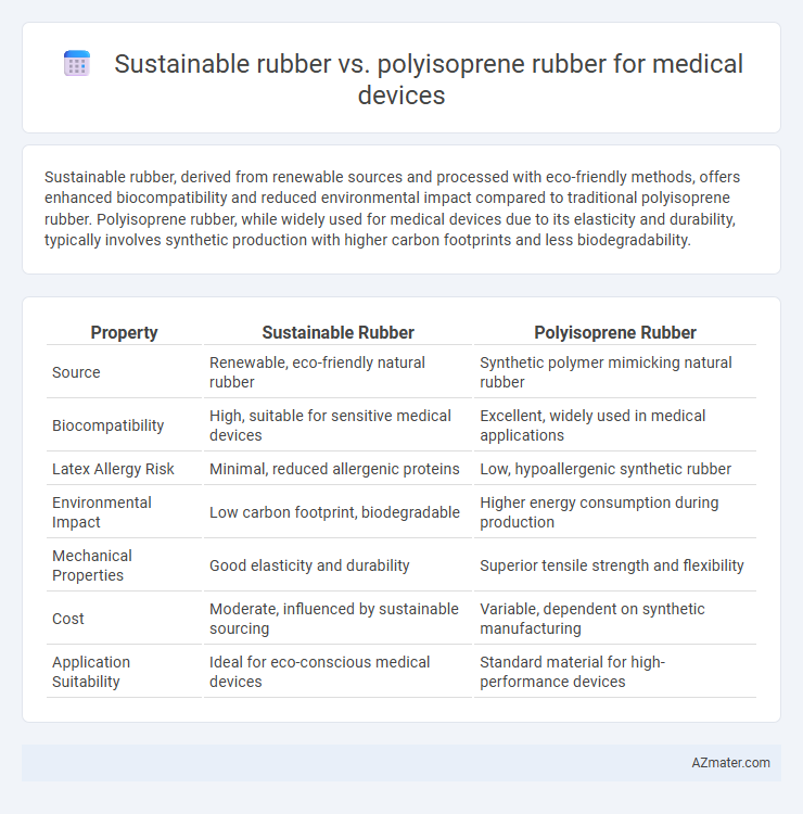 Sustainable rubber vs. polyisoprene rubber for medical devices - What is The Difference?