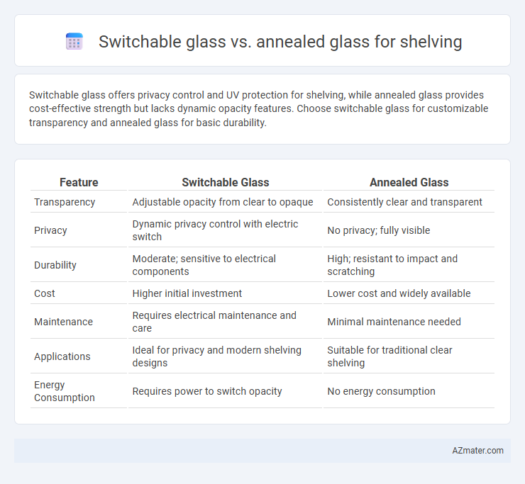 Switchable glass vs. annealed glass for shelving - What is The Difference?