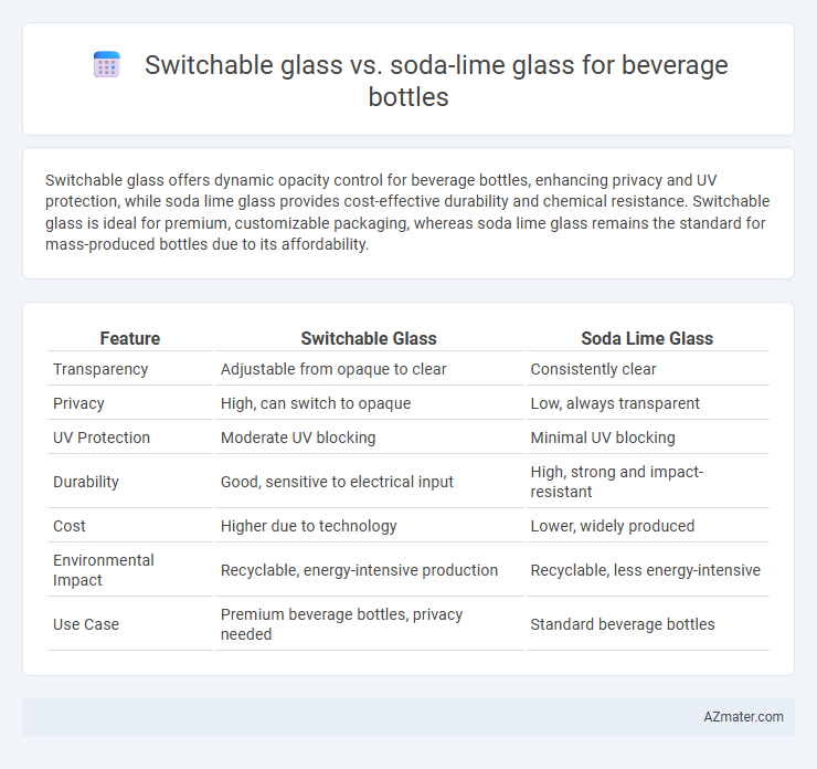 Switchable glass vs. soda-lime glass for beverage bottles - What is The Difference?