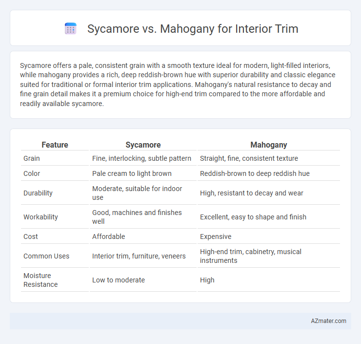 Sycamore vs. Mahogany for Interior Trim - What is The Difference?