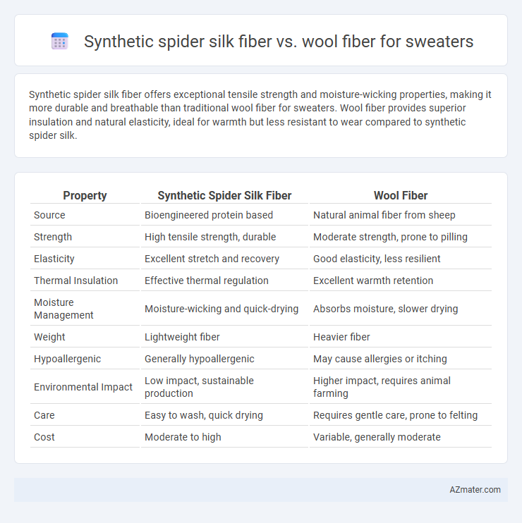 Synthetic spider silk fiber vs. wool fiber for sweaters - What is The Difference?