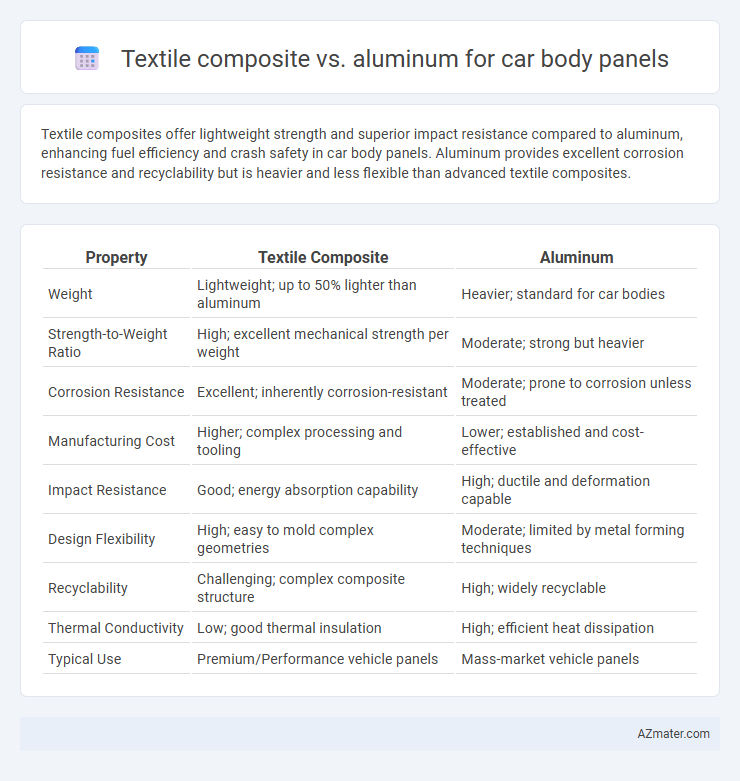 Textile composite vs. aluminum for car body panels - What is The Difference?