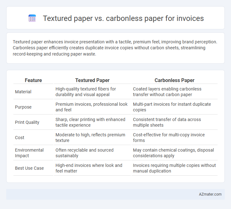 Textured paper vs. carbonless paper for invoices - What is The Difference?