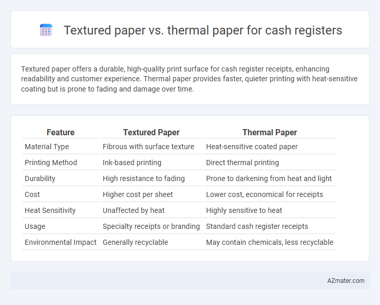 Textured paper vs. thermal paper for cash registers - What is The Difference?