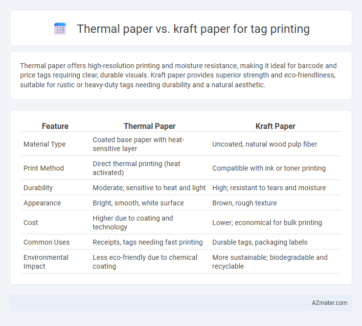 Thermal paper vs. kraft paper for tag printing - What is The Difference?