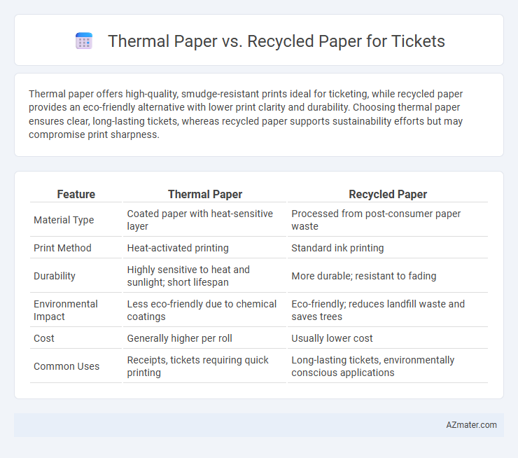 Thermal Paper vs. Recycled Paper for Tickets - What is The Difference?