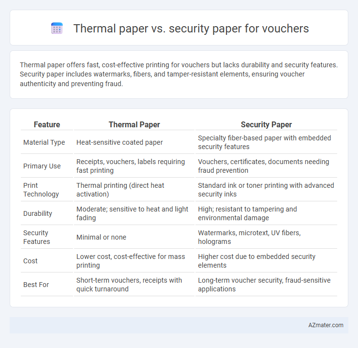 Thermal paper vs. security paper for vouchers - What is The Difference?