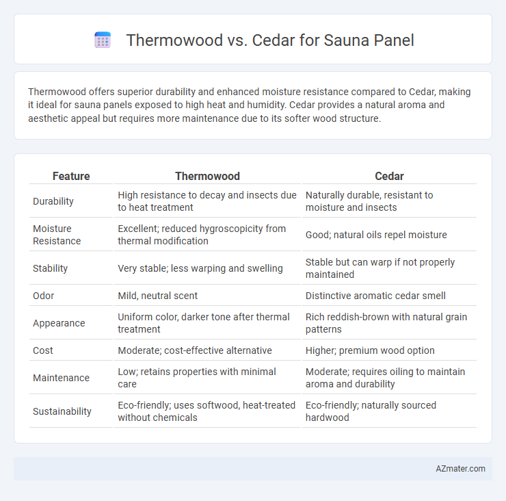 Thermowood vs. Cedar for Sauna Panel - What is The Difference?