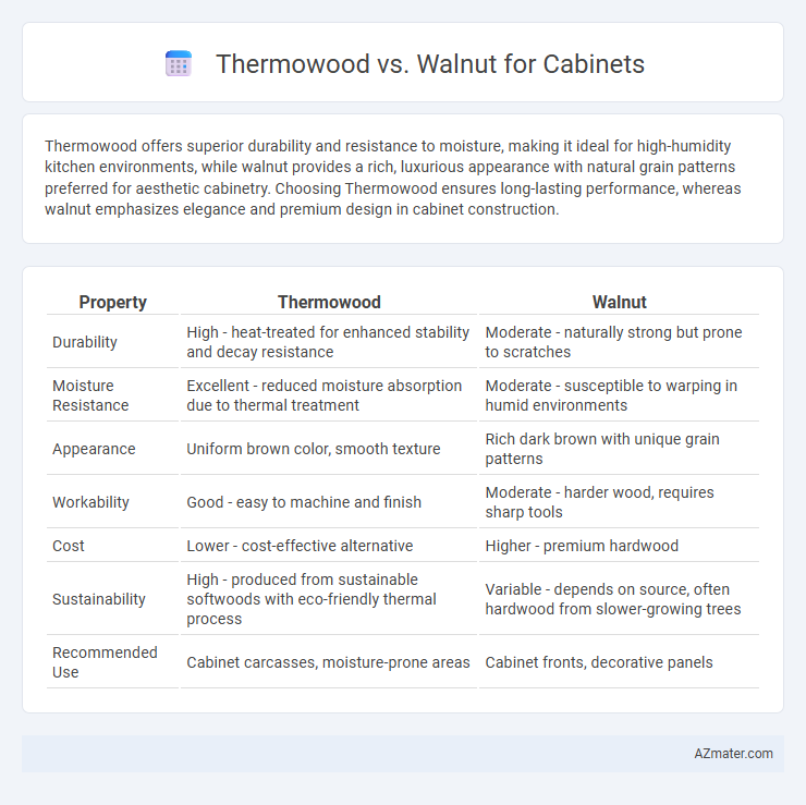 Thermowood vs. Walnut for Cabinets - What is The Difference?