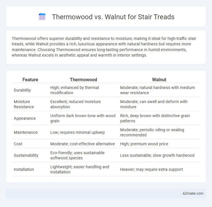 Thermowood vs. Walnut for Stair Treads - What is The Difference?