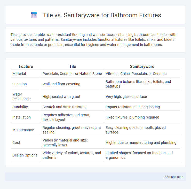 Tile vs. Sanitaryware for Bathroom Fixtures - What is The Difference?