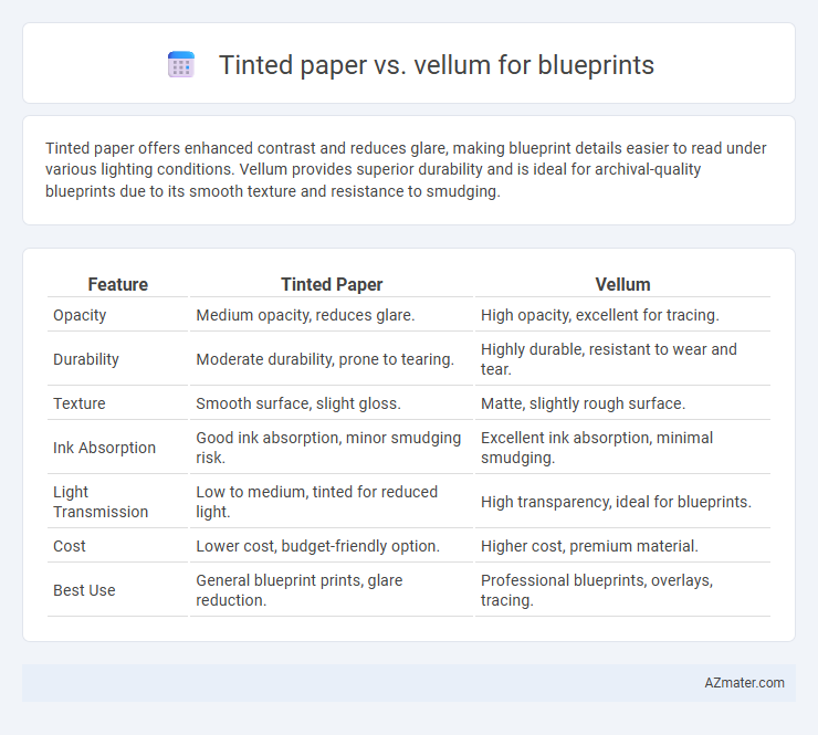 Tinted paper vs. vellum for blueprints - What is The Difference?