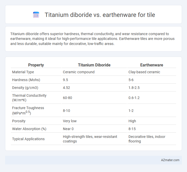 Titanium diboride vs. earthenware for tile - What is The Difference?