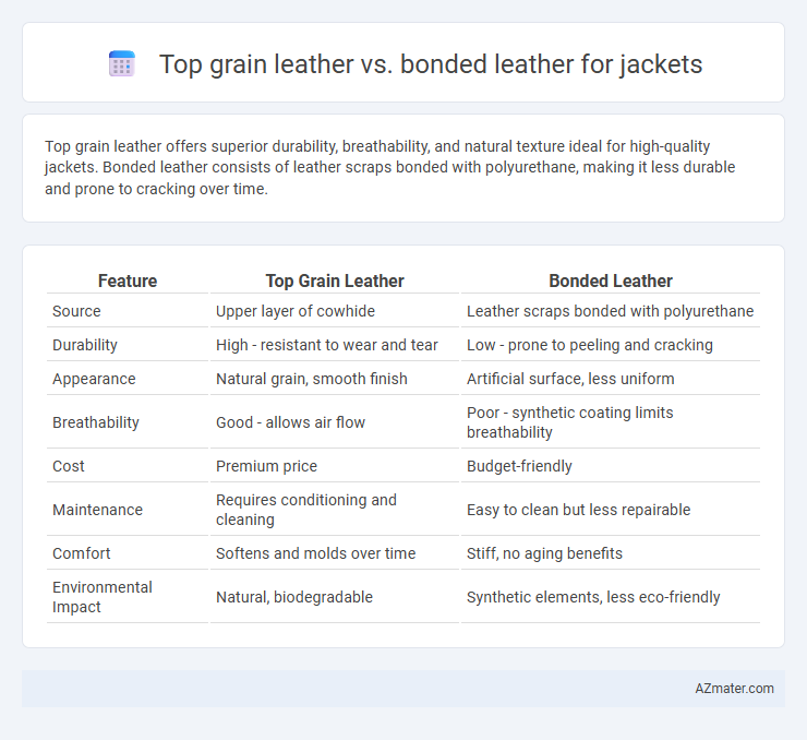 Top grain leather vs. bonded leather for jackets - What is The Difference?