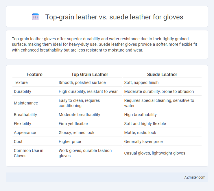 Top-grain leather vs. suede leather for gloves - What is The Difference?