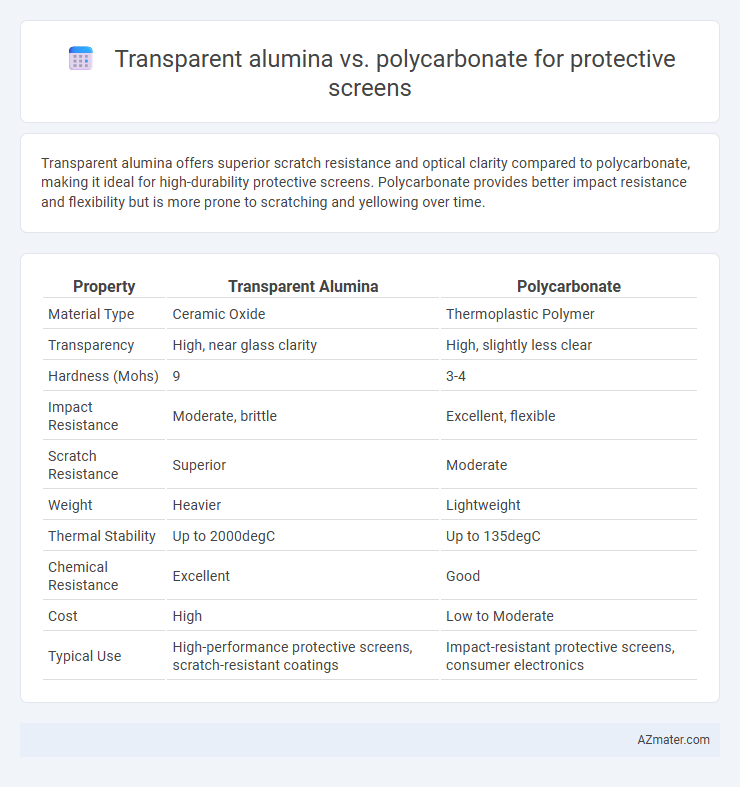 Transparent alumina vs. polycarbonate for protective screens - What is The Difference?