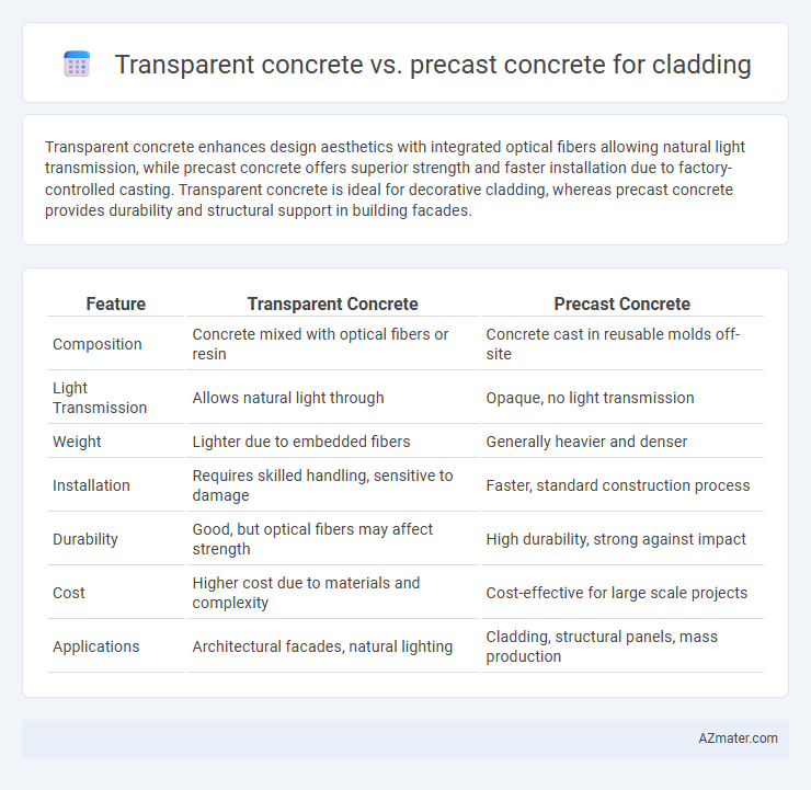 Transparent concrete vs. precast concrete for cladding - What is The Difference?