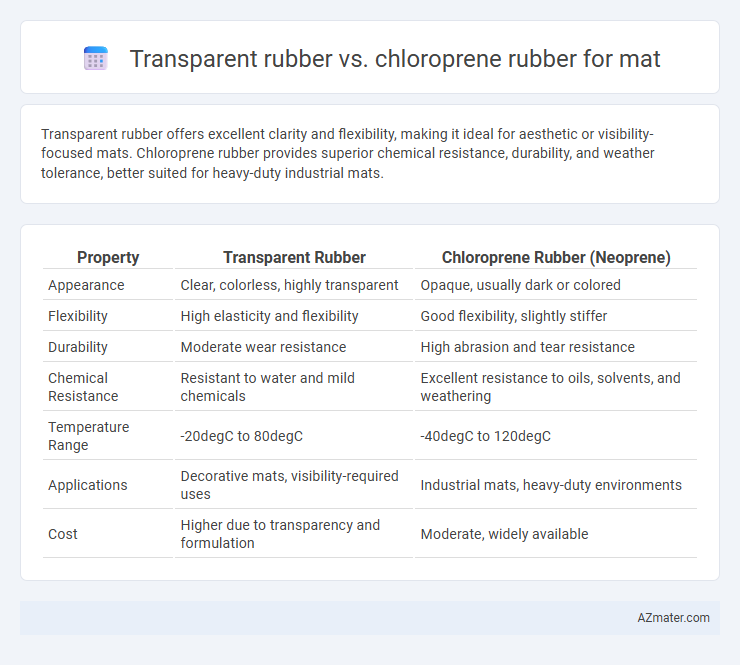 Transparent rubber vs. chloroprene rubber for mat - What is The Difference?