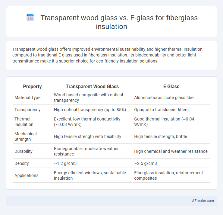 Transparent wood glass vs. E-glass for fiberglass insulation - What is The Difference?