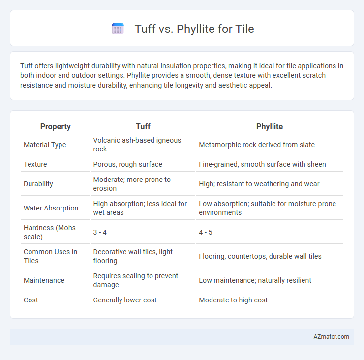 Tuff vs. Phyllite for Tile - What is The Difference?