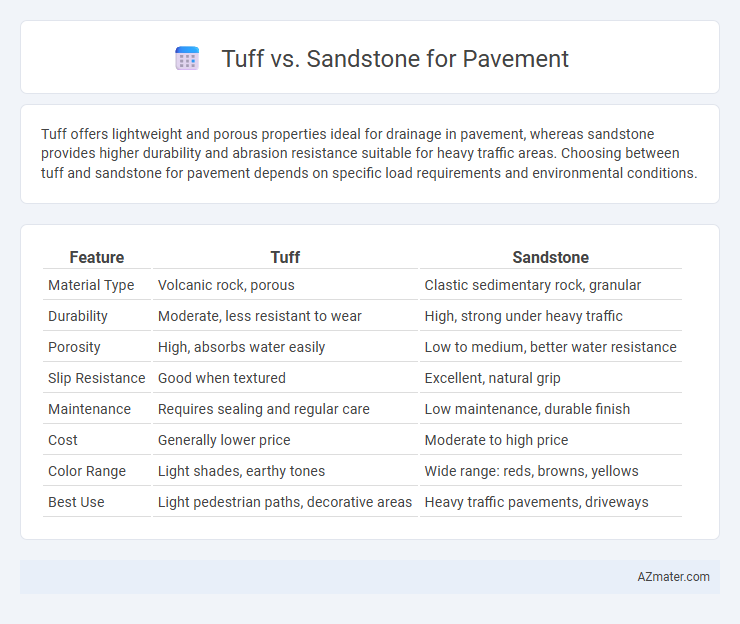 Tuff vs. Sandstone for Pavement - What is The Difference?