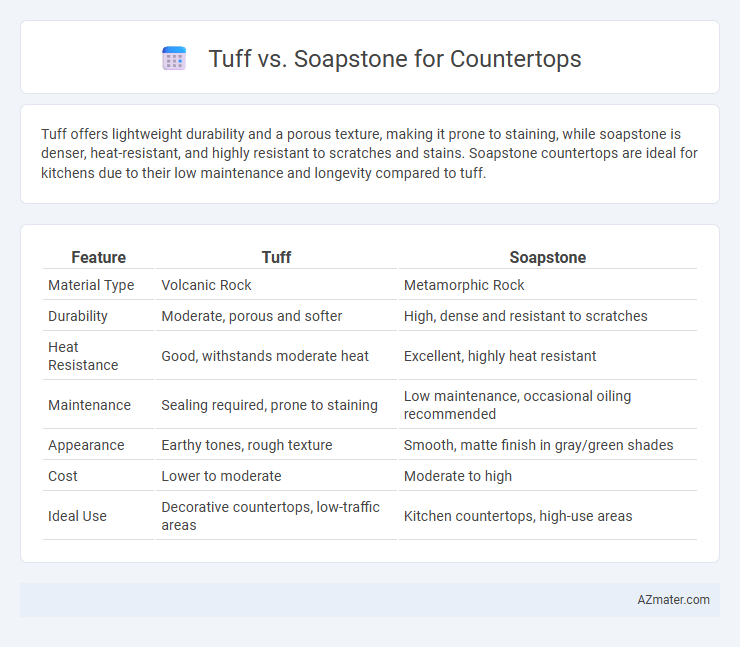 Tuff vs. Soapstone for Countertops - What is The Difference?
