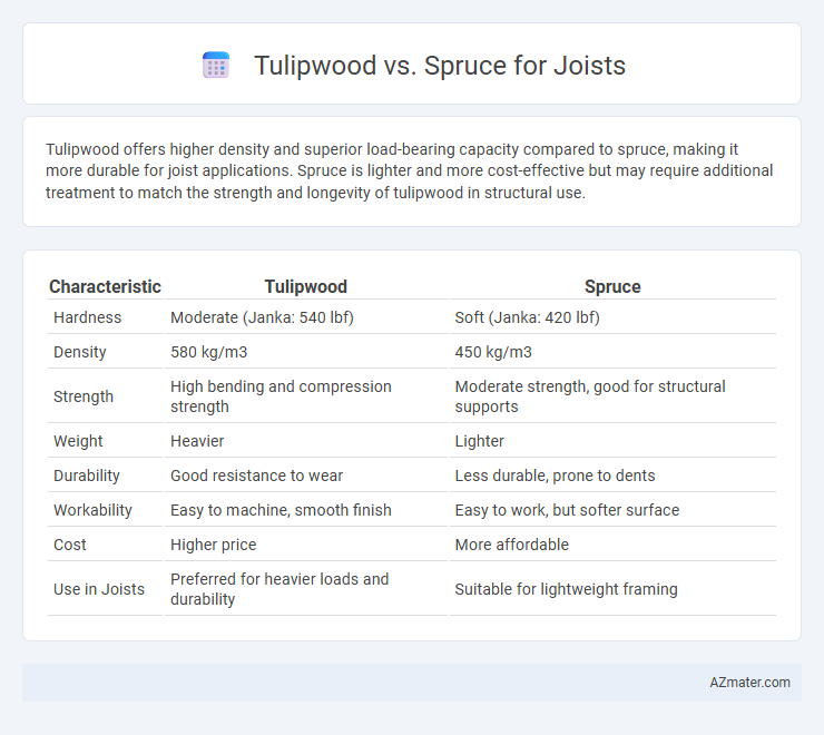 Tulipwood vs. Spruce for Joists - What is The Difference?