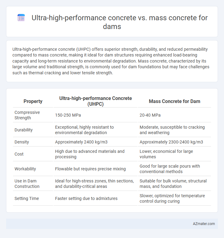 Ultra-high-performance concrete vs. mass concrete for dams - What is The Difference?