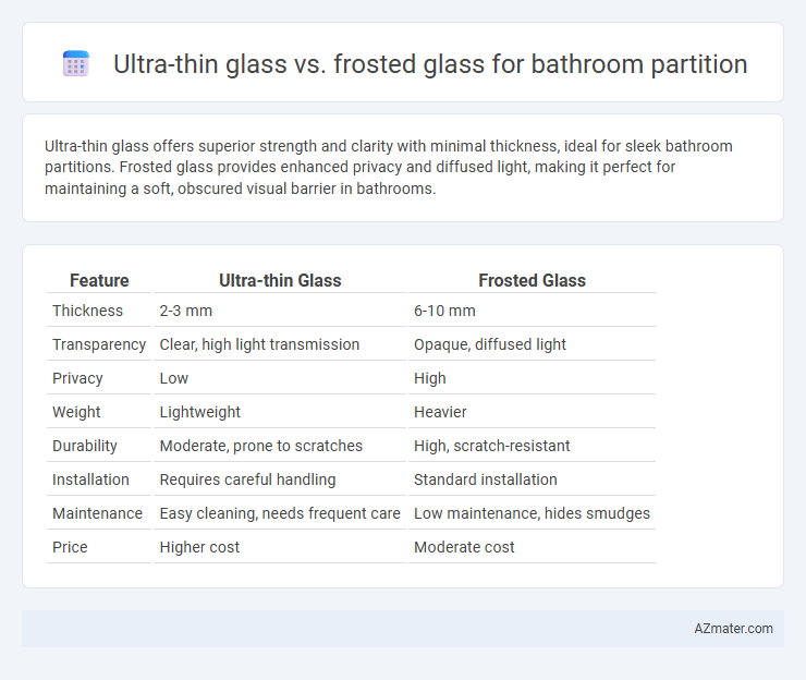 Ultra-thin glass vs. frosted glass for bathroom partition - What is The Difference?