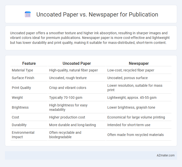 Uncoated Paper vs. Newspaper for Publication - What is The Difference?