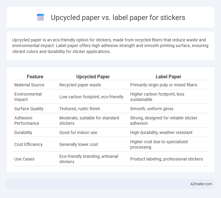Upcycled paper vs. label paper for stickers - What is The Difference?
