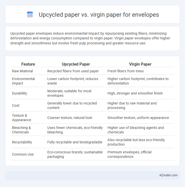 Upcycled paper vs. virgin paper for envelopes - What is The Difference?