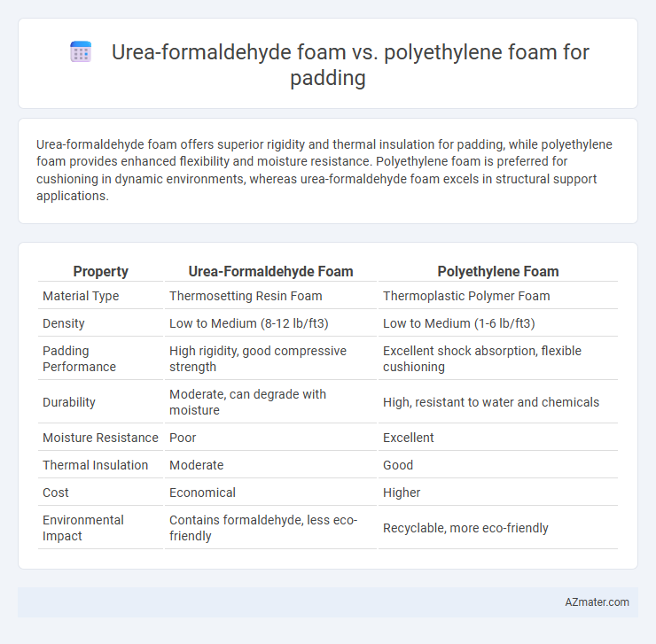 Urea-formaldehyde foam vs. polyethylene foam for padding - What is The Difference?