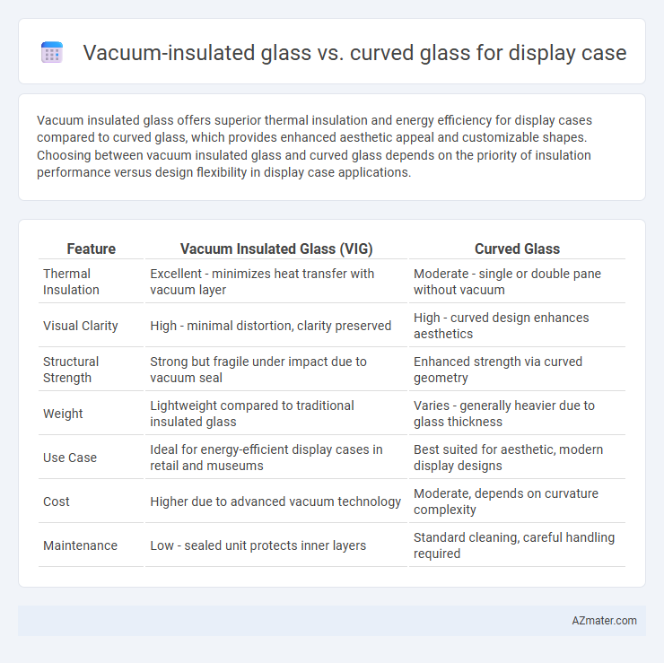 Vacuum-insulated glass vs. curved glass for display case - What is The Difference?