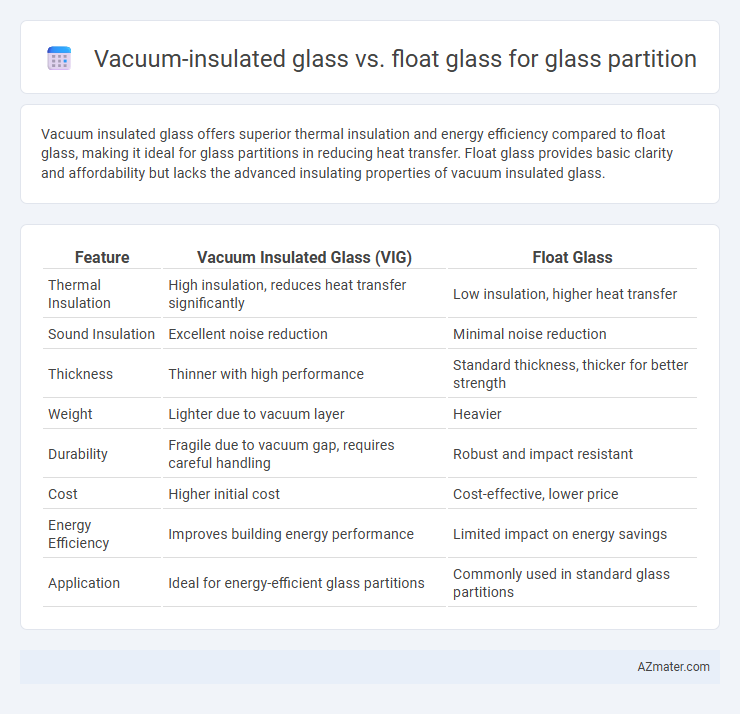 Vacuum-insulated glass vs. float glass for glass partition - What is The Difference?