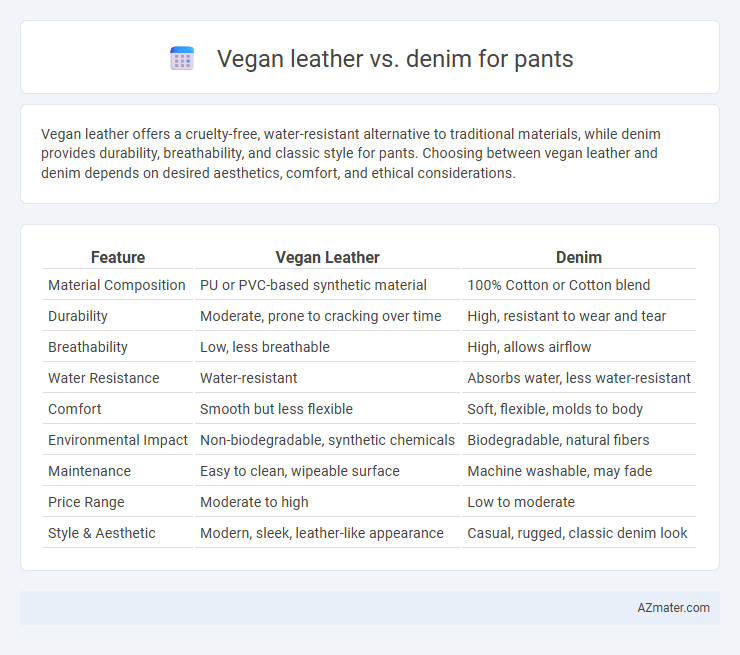 Vegan leather vs. denim for pants - What is The Difference?
