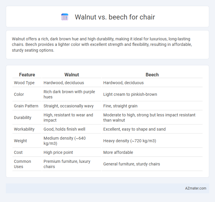 Walnut vs. beech for chair - What is The Difference?