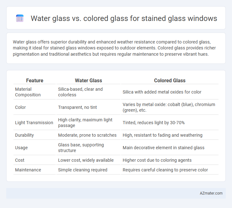 Water glass vs. colored glass for stained glass windows - What is The Difference?