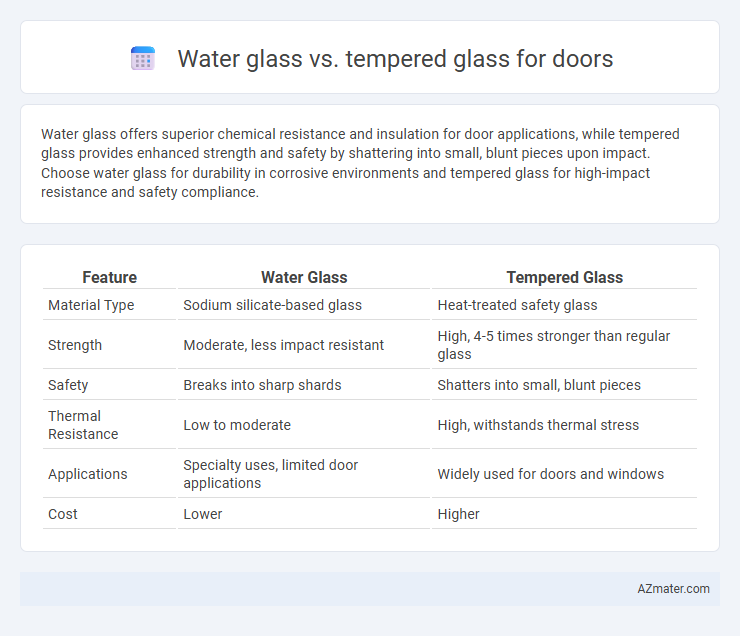 Water glass vs. tempered glass for doors - What is The Difference?