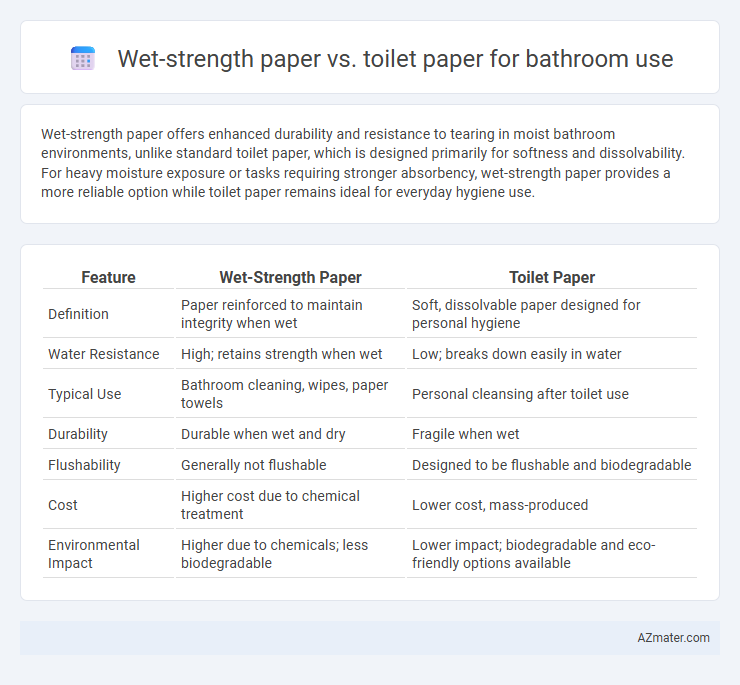 Wet-strength paper vs. toilet paper for bathroom use - What is The Difference?