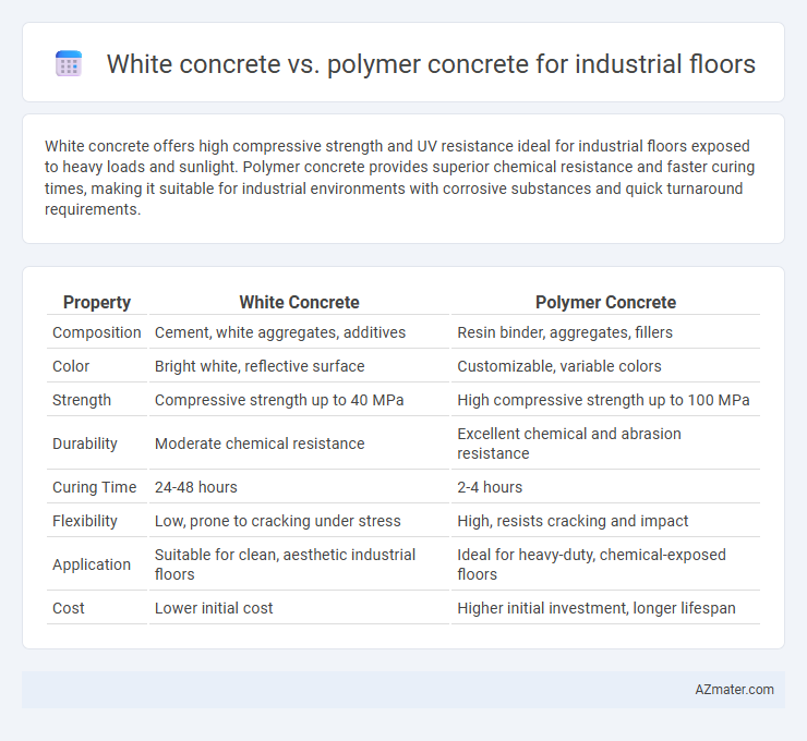 White concrete vs. polymer concrete for industrial floors - What is The Difference?