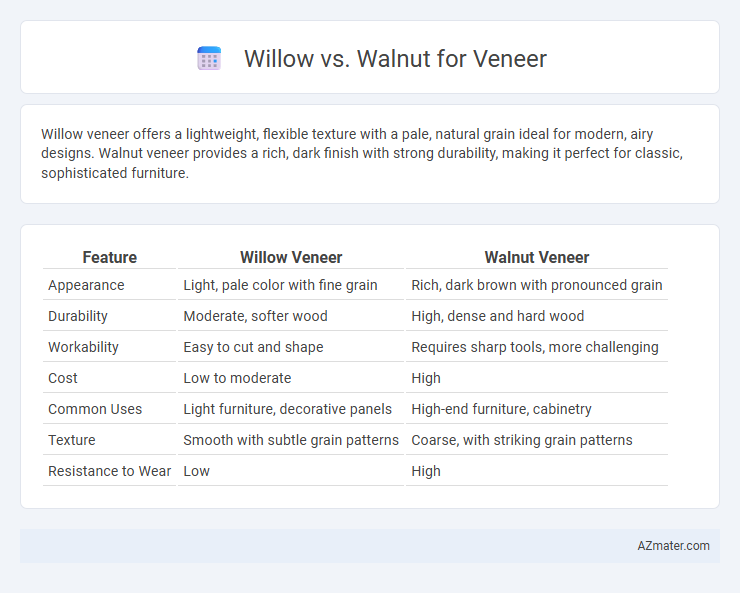 Willow vs. Walnut for Veneer - What is The Difference?