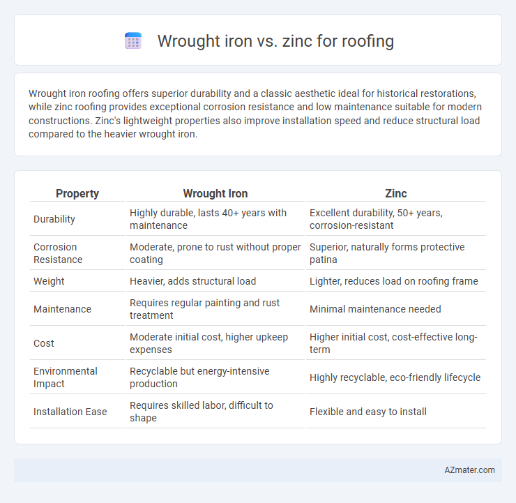 Wrought iron vs. zinc for roofing - What is The Difference?