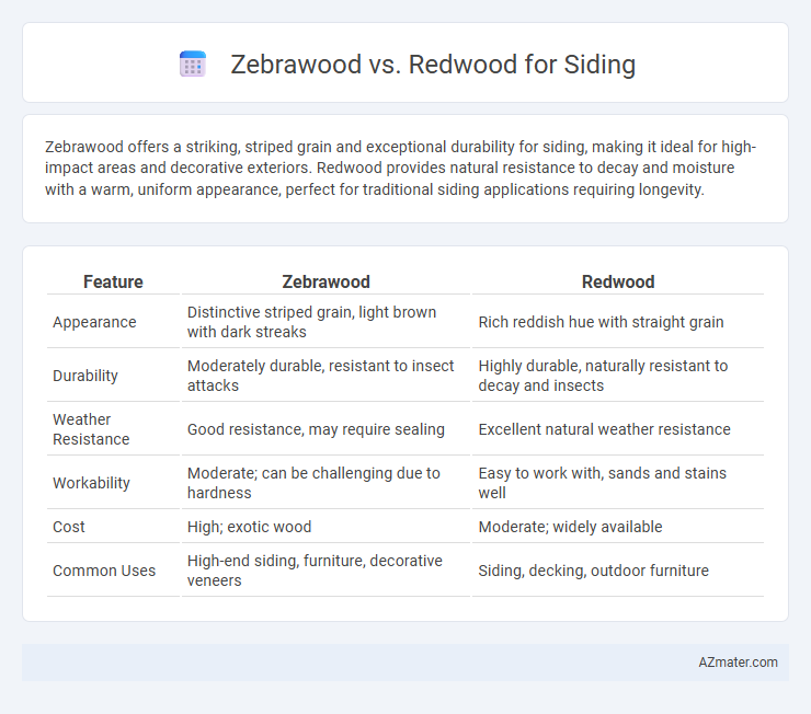 Zebrawood vs. Redwood for Siding - What is The Difference?