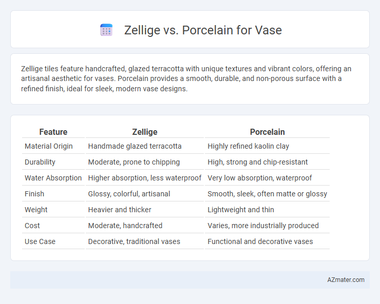 Zellige vs. Porcelain for Vase - What is The Difference?