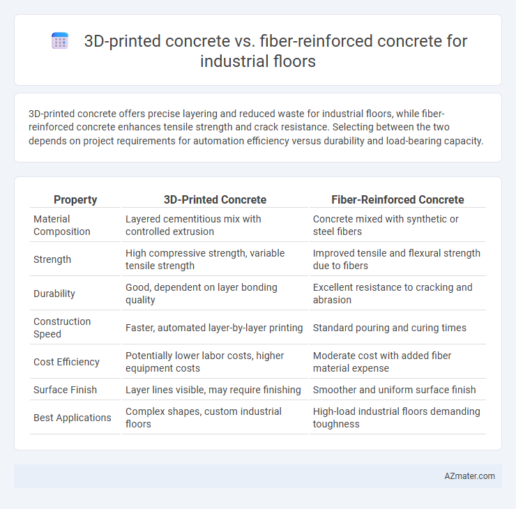 3D-printed concrete vs. fiber-reinforced concrete for industrial floors - What is The Difference?